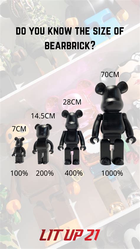 bearbrick coco chanel 1000|bearbrick size chart.